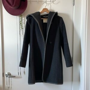 Aritzia Wood Cashmere Coat w/ Hood